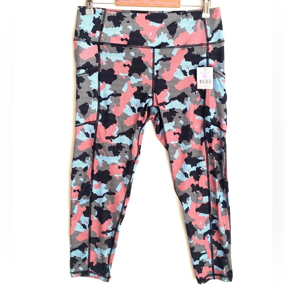 (A56)‎ Pro Player Snake Camo in Agave Ladies Leggings, Size Large, NWT